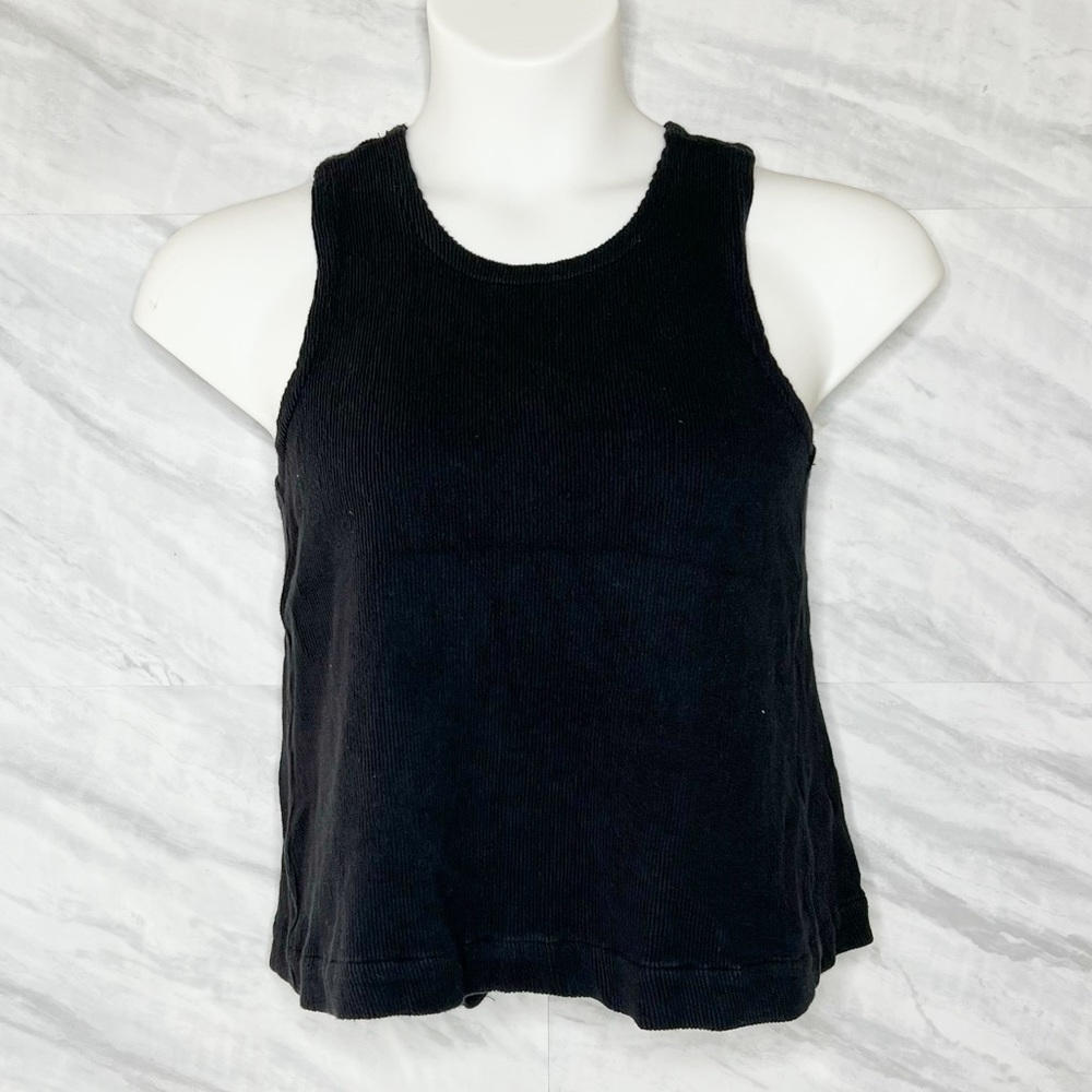 Madewell Open Back Ribbed Top Small